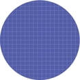 thumbnail image 1 of Ahgly Tapis Rond Lavable en Machine Intérieur Transitionnel Bleu Ardoise Clair, 7 Pieds Rond, 1 of 7
