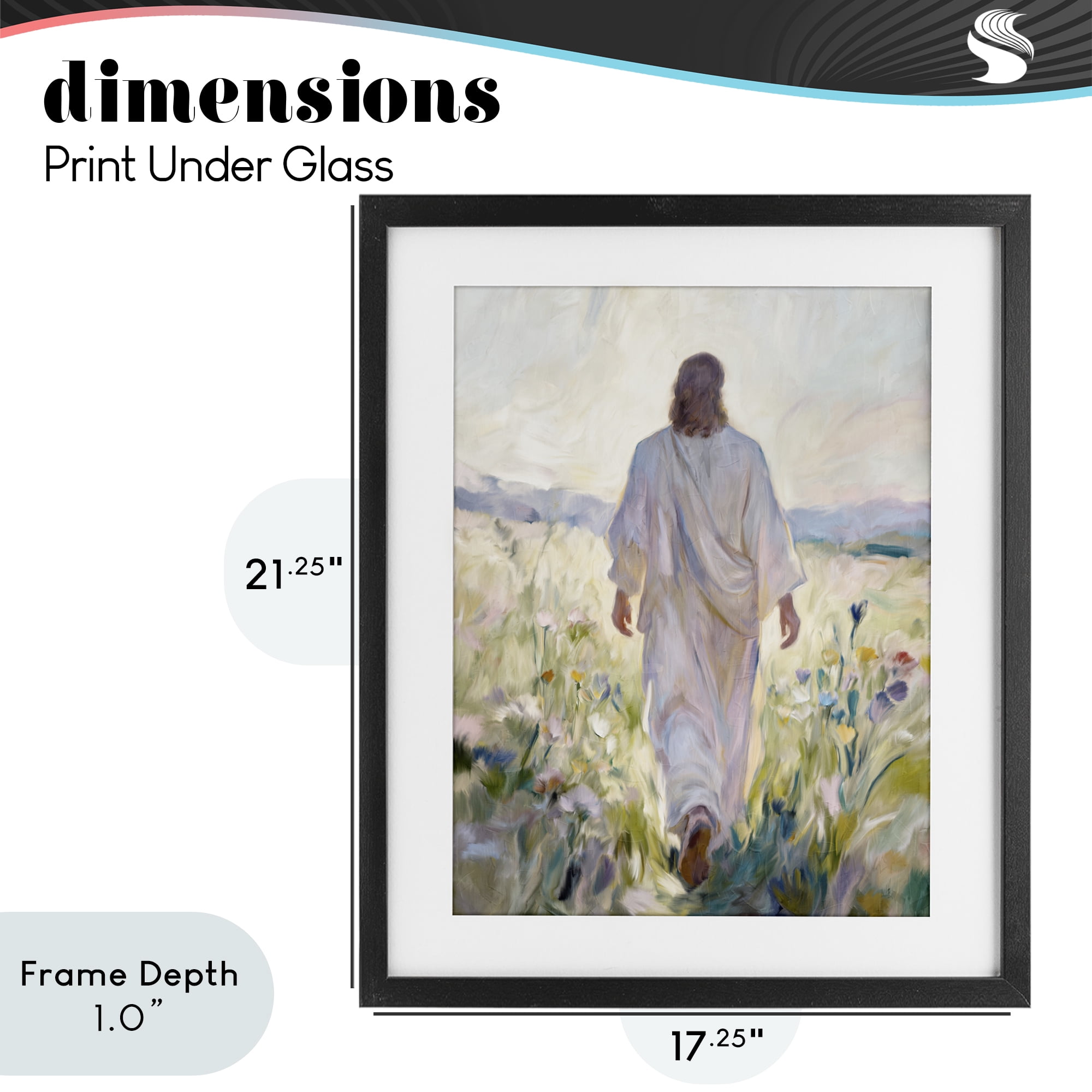 Stupell Industries Wildflower Faithful Follower Black Framed Print Under Glass, design by Kim Allen