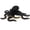 Black/Gold, variant on 3D Printed Articulated Octopus Model Customizable Desk Decor Office Gift