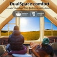thumbnail image 6 of SENLEETO 8-10 People Glamping Inflatable Tents , 129 ft² Large Blow Up  Tent with Hand Pump,  420D Oxford Fabric Camping Tent, Easy Setup Air Tent for Outdoor&Travel, 6 of 12