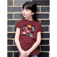 thumbnail image 2 of Cute Storybook Dinos Art T-Shirt Juniors -Image by Shutterstock,  x-Large, 2 of 4