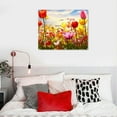 thumbnail image 4 of COMIO  Canvas Wall Art Decor Field of Multicolored Tulip Flowers Print for Bedroom, 4 of 4