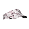 thumbnail image 1 of Fotbe Pink Butterflies (2) Visera Deportiva con Diseño, Gorra Abierta Ajustable de Algodón para Mujer y Hombre, 1 of 7