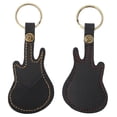 thumbnail image 4 of Funda portátil de cuero para púas de guitarra de latón, incluye accesorios (negro), 4 of 14