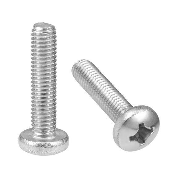 Unique Bargains M8x35mm Machine Screws Pan Phillips Cross Head Screw Bolts 5Pcs