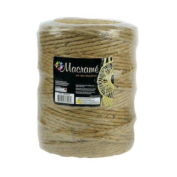 300 Yd. Touch of Nature Macrame 4 Ply Natural Jute Cording