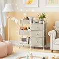 thumbnail image 7 of Baby Diaper Organizer and Storage Cart - 3 Tiers with Dividers and Drawers for Nursery, Bedroom, Changing Table and Crib, 7 of 7