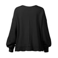 thumbnail image 2 of Jersey De Otoño, Sudadera De Mujer, Mano De Obra Fina, Dobladillo Suelto, Abertura Lateral Para Oficina, 2 of 6