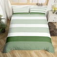 thumbnail image 2 of Erosebridal Housse de Couette Chic Minimaliste Grand, Rayures Géométriques Housse de Couette Grand, Adolescents Adultes, Réversible 3 Pcs (Sans Couette), 2 of 7
