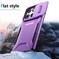 thumbnail image 3 of Rugged Case for Motorola Moto G Stylus 2025 with Slide Camera Cover & Drop Protection Purple, 3 of 5