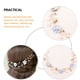 thumbnail image 4 of KAKOWELY Diadema con flores de boda y perlas sintéticas para mujer, accesorio para novia, 4 of 5