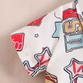 thumbnail image 4 of Baby Onesies Boy Baby Boy Clothes Suits Infant Gentleman Wedding Outfits, Short Sleeve Shirt + Bowtie + Suspender Shorts Set, 4 of 9