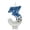 C, variant on Number 1 Birthday Candle with Soccer Ball Design Glitter Finish Insert Style Cake Decoration for Party Celebration