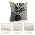 thumbnail image 4 of YINGXI Throw Pillow Covers, Geometric Leaf Plant ,Sofa Cushion Sofa Pillowcases Decorative 18x18in, 4 of 5