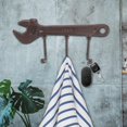 thumbnail image 3 of Colgador de pared de hierro Retro con forma de llave, 3 ganchos para llaves, sombrero, decoración de ropa, 3 of 10