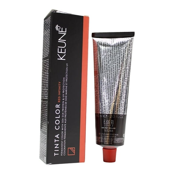 Keune Tinta Color 6.66 RI Permanent Color Dark Infinity Red Blonde 2 Oz