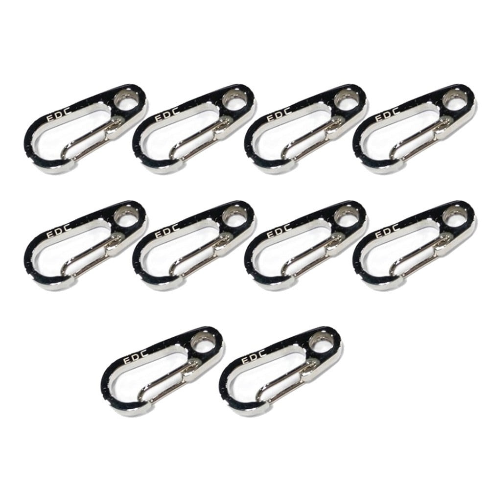 Convenient Outdoor Survival Keychain Mini Carabiner EDC Snap Spring Clips Hook 
