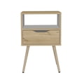 thumbnail image 4 of Mesa de Noche Excelsior Duna Blanco Madera Aglomerada, 4 of 5