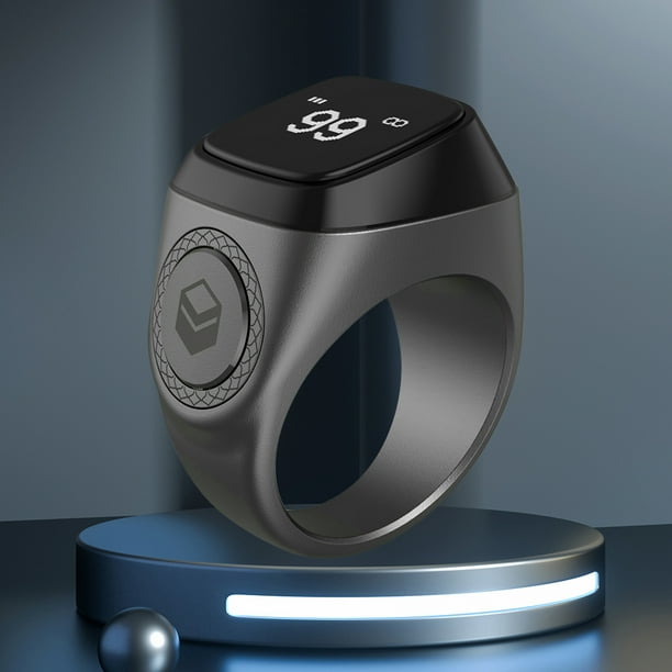 Contador de 20 mm Smart Ring Pantalla OLED de 0,49 pulgadas Tasbeeh Contador de conteo para musulmanes FLhrweasw Nuevo