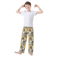 thumbnail image 3 of Wobogo Cartoon Bear Lions Pattern Long Pajama Pants Bottoms Soft Sleepwear with Pockets, 3 of 9