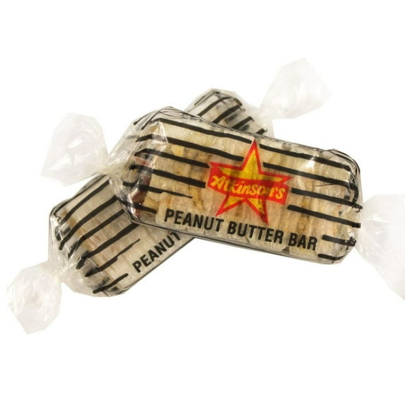 Atkinson's Candy Peanut Butter Bars Bite Sized and Individually Wrapped Bulk Sizes