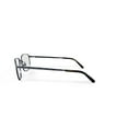 thumbnail image 5 of Ray-Ban Prescription Eye Glasses with Rectangle Frames and Case, Polished Gunmetal, Size 57, 5 of 6