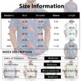 thumbnail image 3 of Mfakffe Hawaiian Mens Golf Shirts Casual Short Sleeve Polo Shirt Summer Big and Tall Collared Top Comfortable Cotton Tee (Blue, XL), 3 of 5