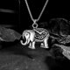 thumbnail image 2 of Cast Stainless Steel Retro Classic Single-Sided India Thailand Six Teeth FETISH ELEPHANT Men Hip Hop Necklace Pendant Ornaments, 2 of 5