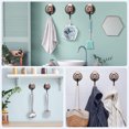 thumbnail image 4 of Heavy Duty Vacuum Suction Cup Hooks (2Pack) for Shower,Glass Window,Kitchen&Bathroom&Restroom Organization,Red Bronze, 4 of 11