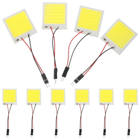 10 Pcs Car LED Lights Rv Dome Panel Lighting Ceiling Reading Lamp Interior Auto
