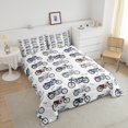 thumbnail image 4 of Erosebridal Literie pour Garçons Dirt Bike Ensemble de Couette Grand, Couette de Sport Extrême pour Motard, Réversible 3 Pcs, Réversible, 4 of 7