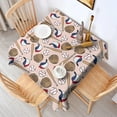 thumbnail image 2 of Pink Baseball Gear Pattern Square Tablecloth,Waterproof Square Table Cover,Wipeable Spillproof Washable Table Cover for Home Kitchen Party Decor 52"x52"(132x132cm), 2 of 6