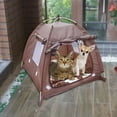thumbnail image 4 of Xingzhi Outdoor Pet Tent Breathable Folding Puppy Kennel Excursion Cage Oxford Cloth Dog Cat Indoor House for Sleeping Playing M/Blue, 4 of 6