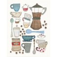 thumbnail image 2 of Gango Home Decor Contemporary Coffee Chart I v2 & Coffee Chart II v2 by Courtney Prahl (Ready to Hang); Two 11x14in Brown Framed Prints, 2 of 5