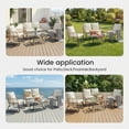 thumbnail image 6 of Gianna 4 Piece Patio Furniture Set, Outdoor Patio Seating Set for Apartment Balcony, Space-Saving Rattan Conversation Set with Loveseat and Side Table for Patio, Front Porch, Beige, 6 of 7