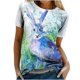 thumbnail image 1 of Tops de moda para mujer, divertidas camisetas informales holgadas con estampado, blusa, camisa estampada Fridja bn2019, 1 of 9