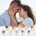 thumbnail image 5 of 10Pcs 10 Styles Nuggets Natural Gemstone Finger Rings Copper Wire Wrapped Rings 25~28mm Inner Diameter: 17mm 1pc/style, 5 of 5