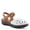 WHITE MULTI, variant on Azmira Women’s Wedge Sandal Laser-cut Leather & Cushioned Footbed
