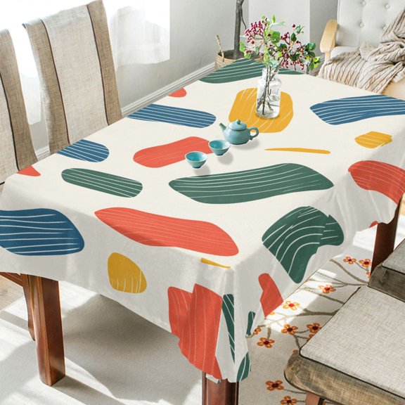 BZSMCE Square Tablecloth Painted Pattern Pattern Tableclothes