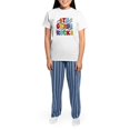 thumbnail image 4 of CafePress - Bright Colors 4Th Grade Women's Light Pajamas - Women's Short Sleeve Print T-Shirt and Pants Light Cotton Pajama Set, 4 of 7