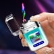 thumbnail image 1 of Creatives Personality Transparent Cool Double Arcs Gradient Colour Lighter Outdoor Windproof Lighter, 1 of 6