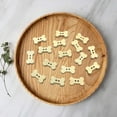 thumbnail image 4 of 18MM 2 Hole Dog Bone Shape Buttons Cartoon Wood Buttons Flat Natural Mini Tiny Shaped Cute Wooden Button Bulk Jeans Jacket Bag Scrapbooking Diy Supply Mixed Color, 4 of 5