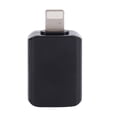 thumbnail image 1 of Convertidor de conector adaptador USB3.0 OTG apto para teléfono móvil IOS transferencia rápida de datos negro, 1 of 12