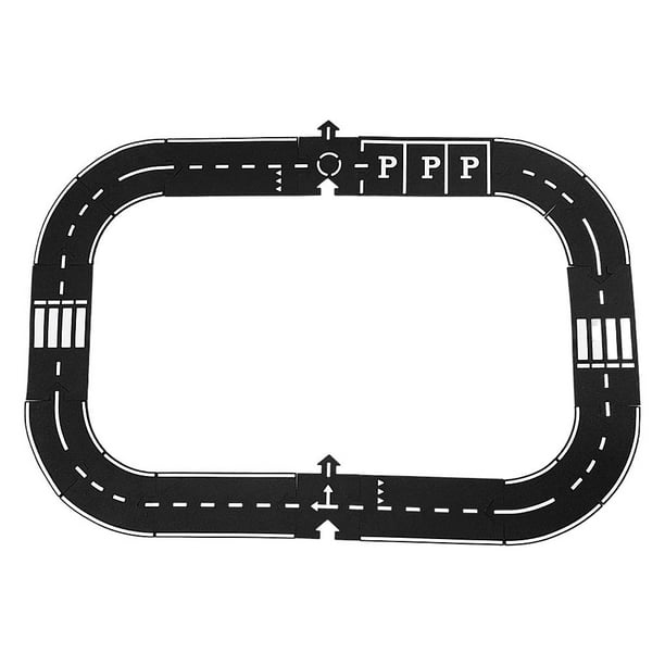 2 Rollos De Cinta Adhesiva Con Dibujos De Vías De Tren Y Carreteras – Pegatinas De Tráfico Para Jugar Y Aprender – DIY Para Niños – 300 X 4.7 Cm