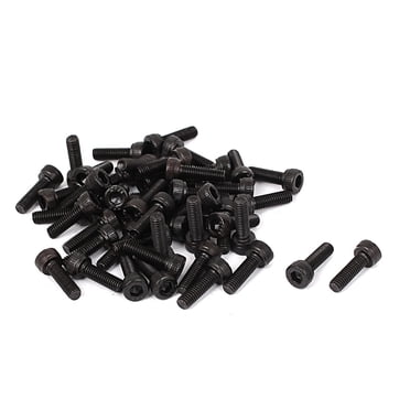 Uxcell 30Pcs M3 X 35mm Black Alloy Steel Hex Socket Head Cap Screws