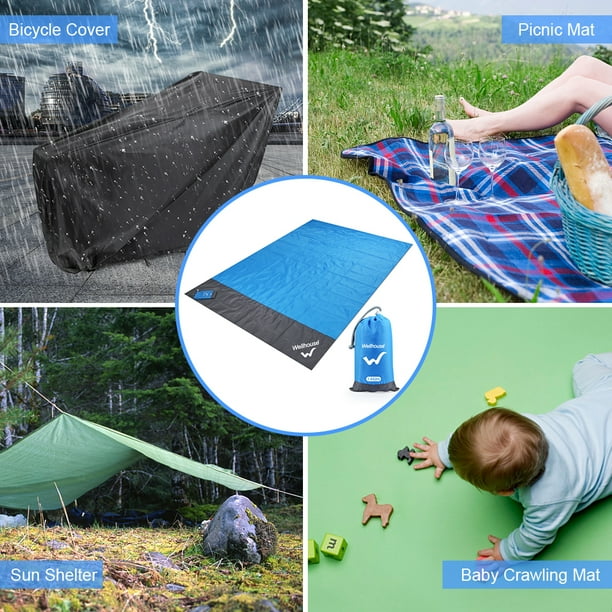 Waterproof Beach Blanket Outdoor Portable Picnic Mat Camping Ground Mat Mattress Walmart