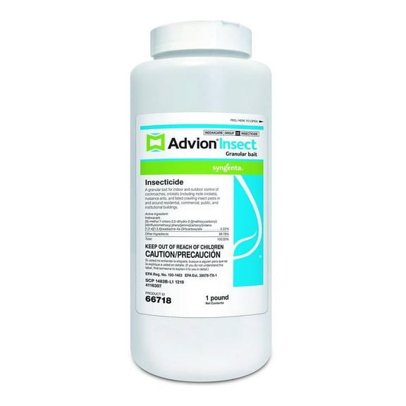Advion Insect Granular Bait Insecticide - Targets Perimiter Pests - 1 lb Bottle by Syngenta