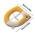 thumbnail image 2 of Clearance! Tunhigl Toilet Seat Cushion With Adhesive Buckle Little Bears Toilet Seat Cushion With Handle Toilet Seat Cushion Toilet Seat Ring, 2 of 6
