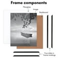 thumbnail image 5 of Americanflat 11x14 Picture Frame 3 Pack Polished Front Cover Slide Photo Buildable Molding Fusion - Black, 5 of 9