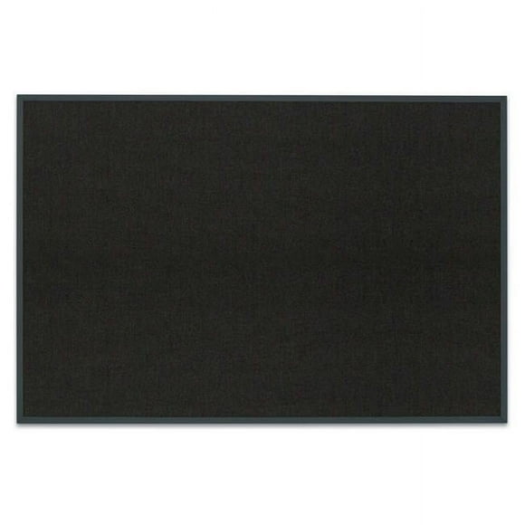 UVP UV641A-BLACK-BLACK Black aluminum framed corkboard with Black fabric 36' x 24'